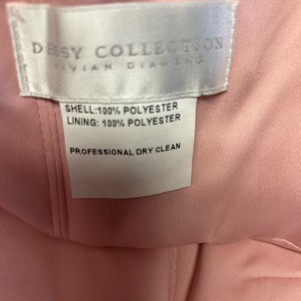 Dessy Collection Pink Floral Chiffon Maxi Dress - Picture 4 of 5